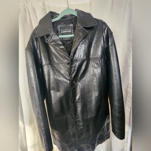Studio Andrew Marc Wilson's Leather Jacket Xl - Picture 1 of 9